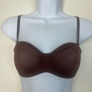 Women's Brown Convertible Strapless Bra